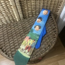 Vintage Wallywear 3 Stooges Golf Theme Tie Made In USA