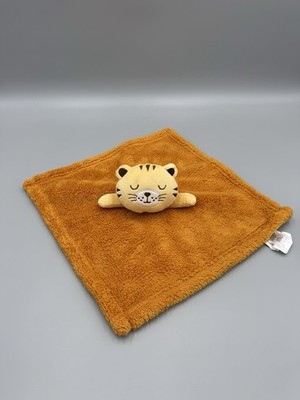 Baby Gear Sleeping Tiger Cat Lovey Brown Security Blanket