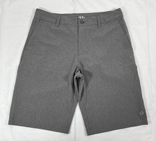 Hang Ten Hybrid Walk Shorts, Lightweight, Quick Dry, Gray, Men's 32, NEW - golf