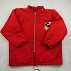 Vintage Champion Vikings Jacket Mens Medium Red 90s