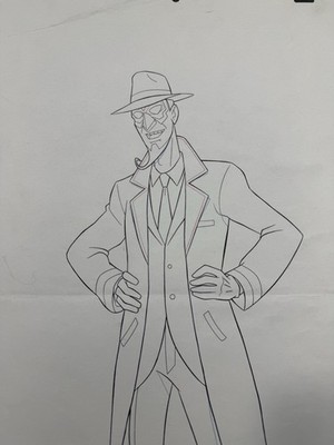 Venture Bros Animation Production Cel Drawing Blue Morpho
