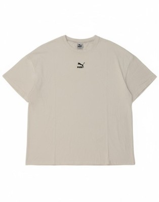Puma Herren T-Shirt Oberteil XL weiß Baumwolle CO05
