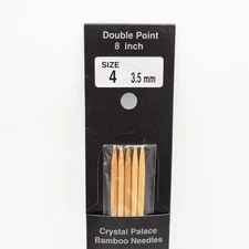Crystal Palace Bamboo Double Point Knitting Needles 8 Inch US Size 4 3.5mm