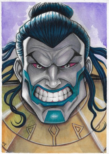 💥Apocalypse (09"x12") original comic art by Fernando Aguiar - TramaStudio💥