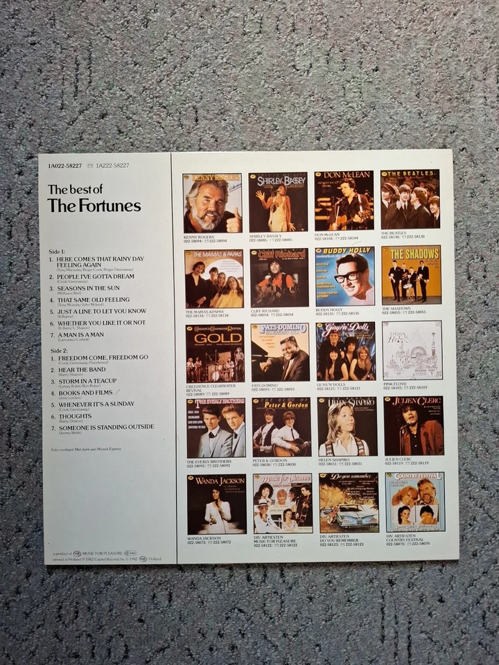 THE FORTUNES - The Best of    Vinyl,LP - Bild 2 von 2