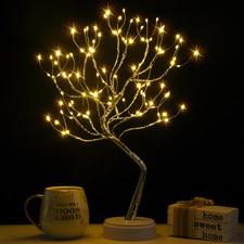 Twinkling Tree Fairy Light Spirit Tree Lamp Bonsai Tree Light, Fairy Light Tr...