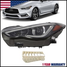 For 2017-2022 Infiniti Q60 LED DRL w/o AFS Projector Headlight Left Driver Side