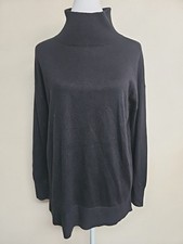 LOFT Women's Sweater Top Pullover Long Sleeve Turtleneck Black Color.Size XS
