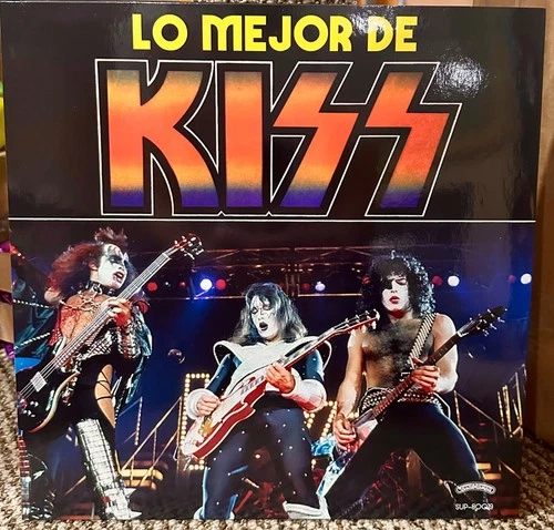 🔥 KISS Lo Mejor De KISS LP insert poster not Aucoin Casablanca 1978 reissue 🔥