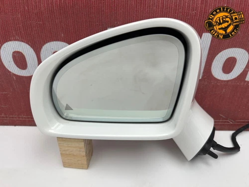 2017-2020 MERCEDES SLC LEFT SIDE DOOR REAR VIEW MIRROR W/ BLIND SPOT (WHITE) OEM