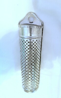 Tin Metal Grater Zester 5'' Pierced Kitchen Utensil Nutmeg Wall Hanging