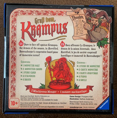 Horrified Board Game - Krampus Expansion Promo - Ravensburger - Nuevo - Precintado - Imagen 2 de 2