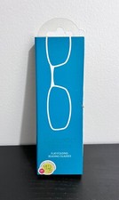 Compact Lenses Flat Folding Reading Glasses Blue 1.0 Brand New