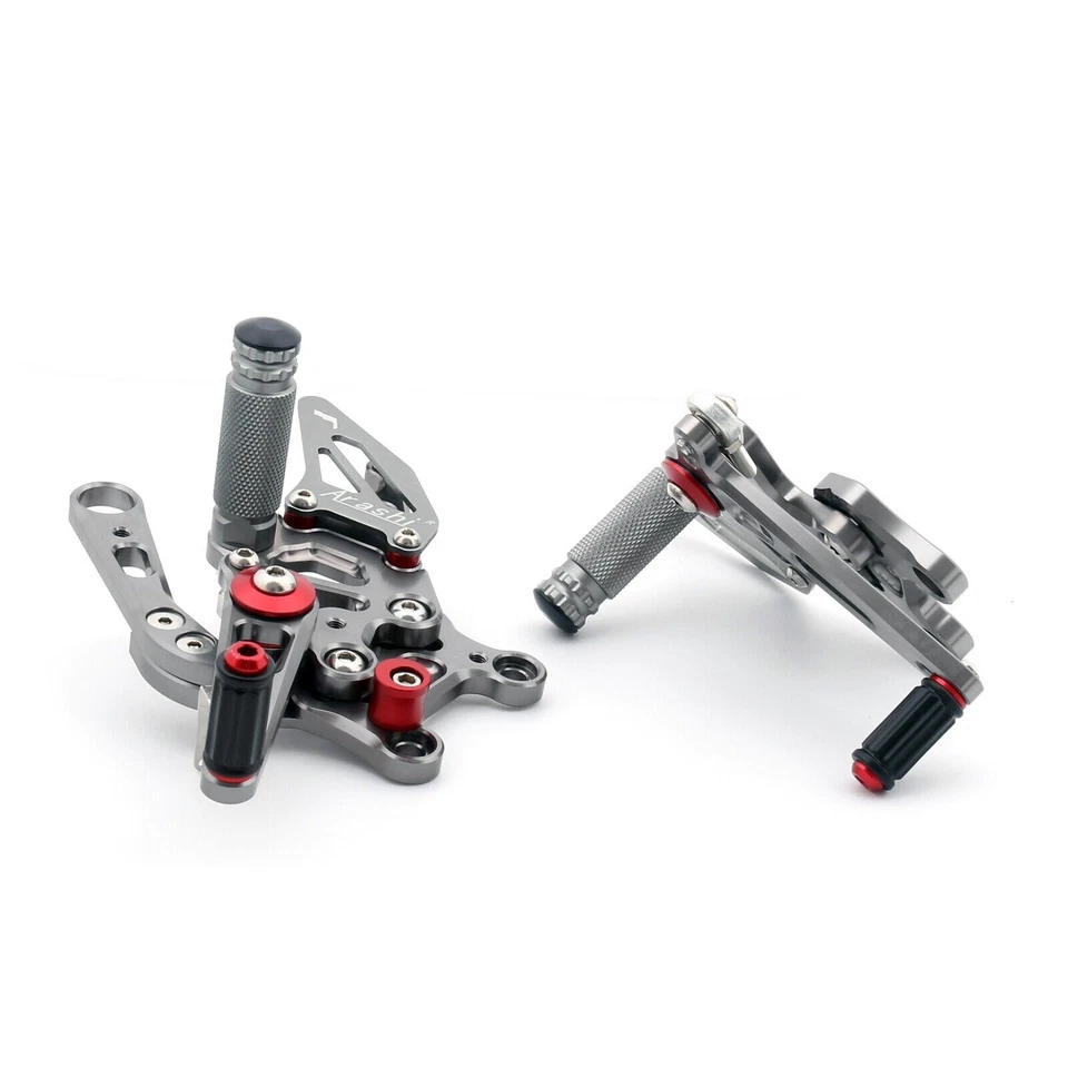 CNC Racing Footrest Rearsets Rear Set Foot pegs For Aprilia RSV4 2009-2012 Gray - Изображение 4 из 4