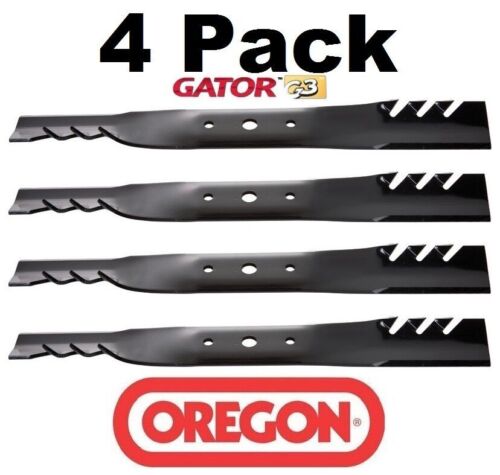 4 Pack Oregon 92-676 Gator Mulcher Blade Fits John Deere GX20249 GX20819 GX20567