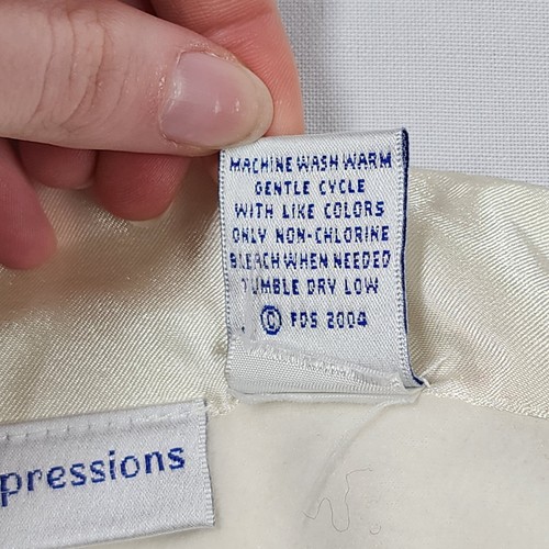First Impressions Cream Satin Plush Velour Fleece Crib Baby Blanket Flower Heart - Picture 6 of 6