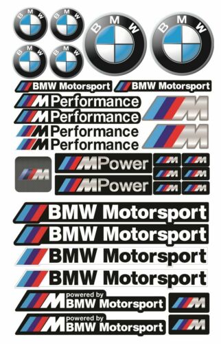 BMW Motorsport M Power Performance 53 Sticker Set 3 5 7 Series M5 /105 - Picture 1 of 2