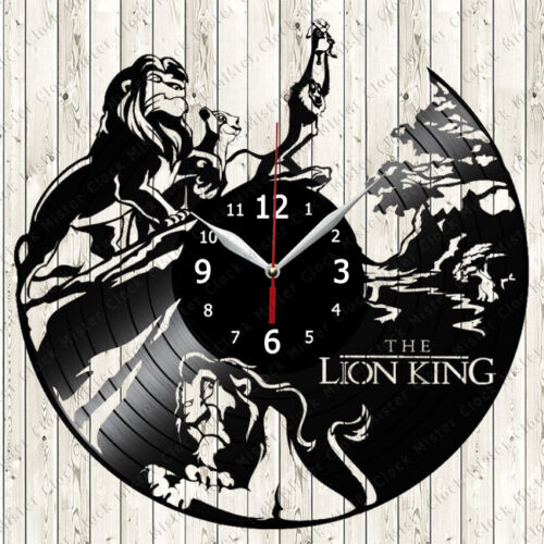 Horloge murale disque vinyle Le Roi Lion décoration faite main 489 - Photo 1/12