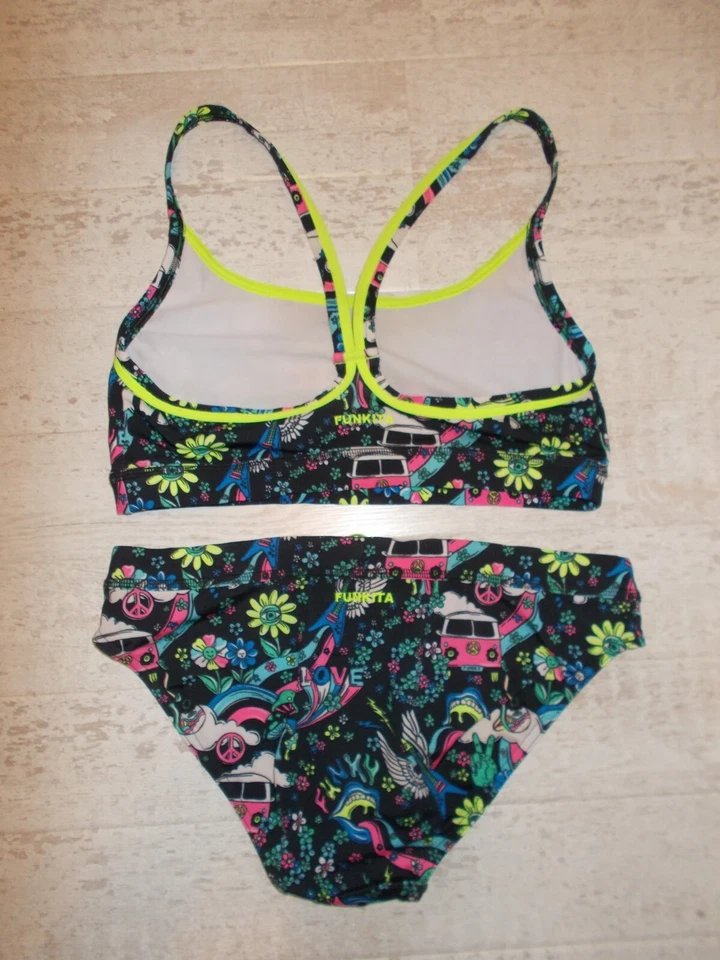 Funkita Bustier Bikini 38 Hippy Dippy Sports Top+Sports Brief sehr guter Zustand - Bild 4 von 4