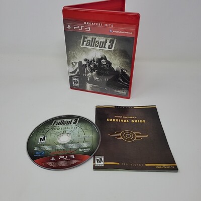 Fallout 3: Greatest Hits Edition PS3 Game w Manual Tested Works