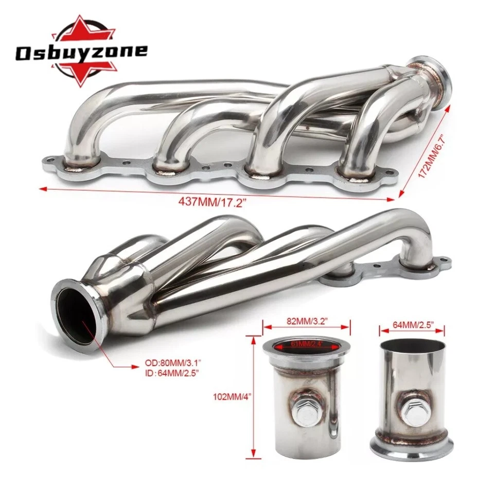 Kit de cabeçalho de caminhão de troca de conversão para 60-86 C-10 LS Chevy GMC LS1 LS2 LS3 LS6 LS9 - Imagem 2 de 4