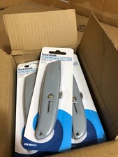UPC 749507000020 product image for Boardwalk UKNIFE45 Straight-Edged Retractable Utility Knife - Gray Box of 12 | upcitemdb.com