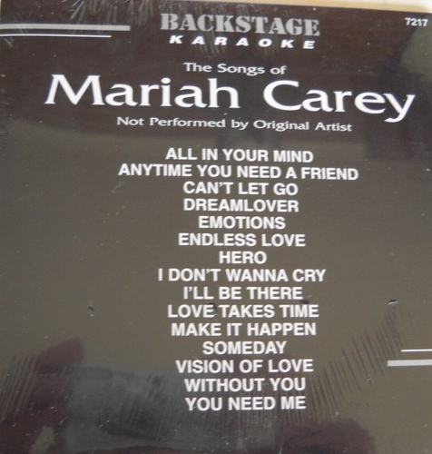 **NEW KARAOKE CD+G DISC BS7217 MARIAH CAREY FREE UNTRACKED POST IN AUSTRALIA** - 第 1/2 張圖片