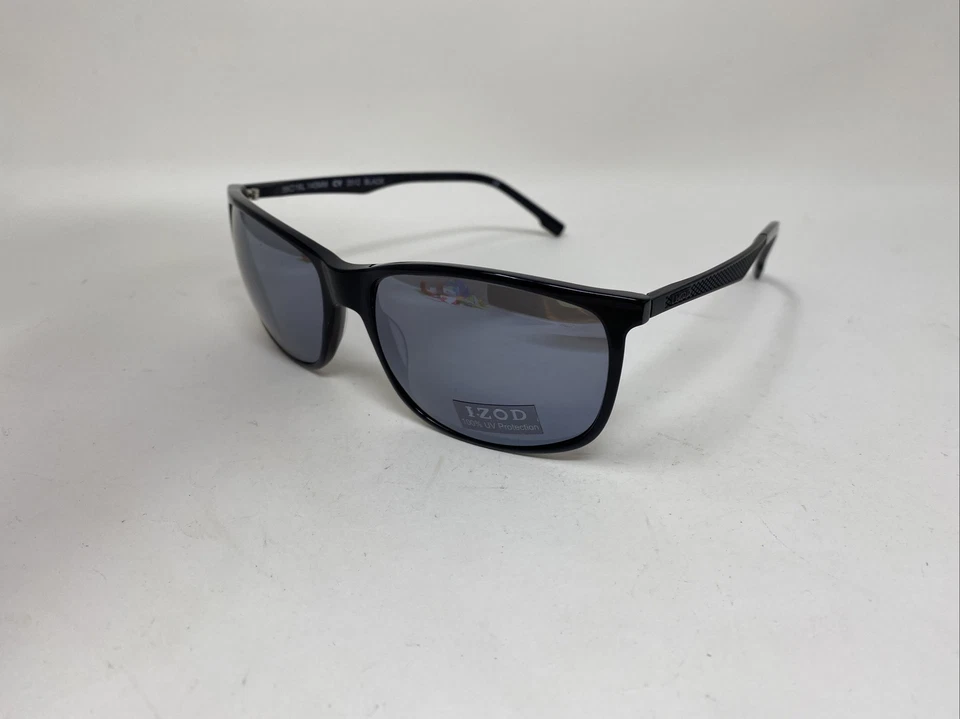 СОЛНЦЕЗАЩИТНЫЕ ОЧКИ IZOD 3512 ЧЕРНЫЕ 59/16/145 С СЕРЕБРЯНЫМИ ЗЕРКАЛЬНЫМИ ЛИНЗАМИ:D80 - Изображение 3 из 4