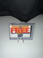 Blockbuster Video 1990’s Reward Card Punch Rare Free Rentals UNUSED.