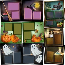 HALLOWEEN MAGIC - Scrapbook Layout Set