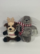 Coca-Cola VINTAGE REINDEER  SEAL Bean Bags