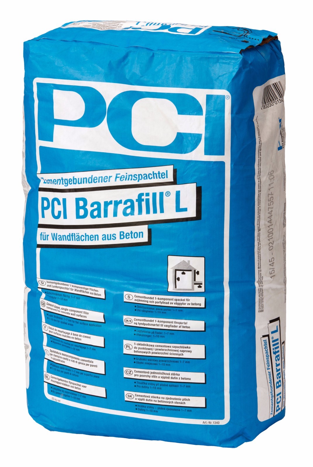 PCI Barrafill L 25kg Cement Fine Filler Wall Filler Concrete Mortar