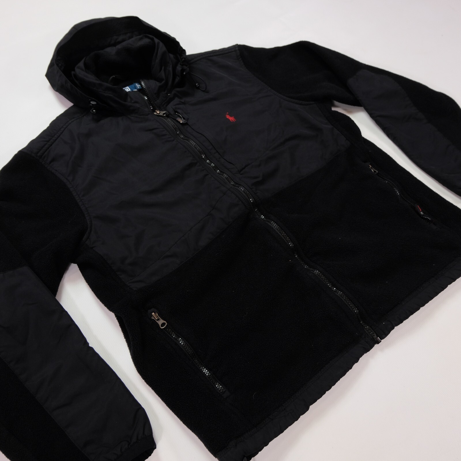 Rara Giacca Vintage POLO RALPH LAUREN Small Pony PolarTec Denali Pile Anni 90 TAGLIA L