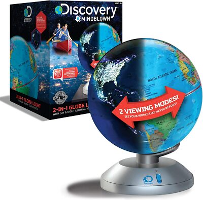discovery 2-in-1 globe light with day and night illumination