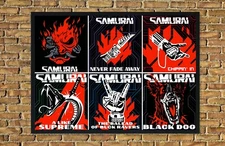 SAMURAI Collage Poster – Inspired by Cyberpunk 2077 & Refused’s Soundtracks