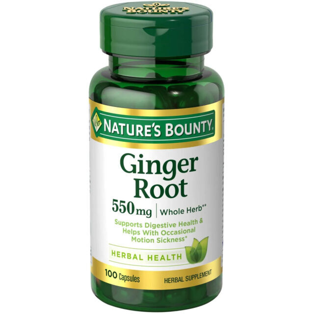 Nature&rsquo;s Bounty 5145 Ginger Root Capsule - 100 Count