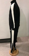 NEW PUMA WARM UP TRACK SUIT kids top and bottom 2 Pieces w/ tags- BLACK/white