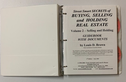 Lou Brown’s "Street Smart Real Estate Investing” - (3 Volume & Training Manual) - Photo 5 sur 11