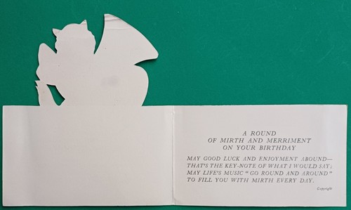 THREE 1950's 2-fold GOOD LUCK BIRTHDAY Cards - Picture 7 of 7