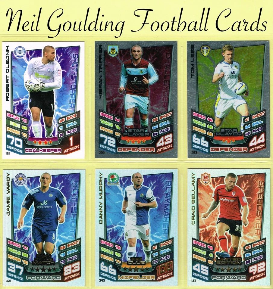 Topps Match Attax ☆ CHAMPIONSHIP 2012-13 ☆ Football Cards #181 to #344 - Image 1 of 1