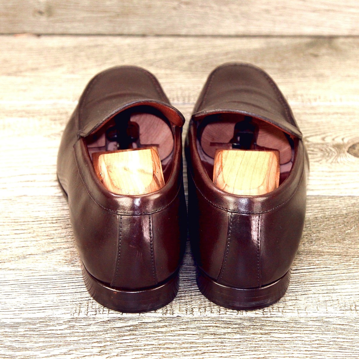 Allen Edmonds RIALTO Italian Loafer 9.5 D Brown * add $15 Cedar Trees Vintage Allen Edmonds Sanibel Moc Toe Loafers 9D - Etsy main image 3