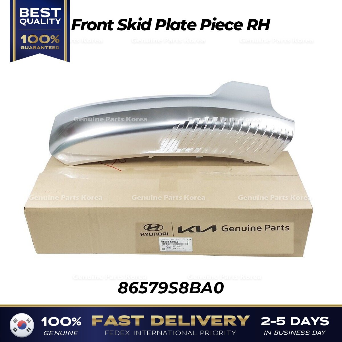 シバサン ⭐Genuine⭐ Front Skid Plate Piece RH 86579S8BA0 for Hyundai