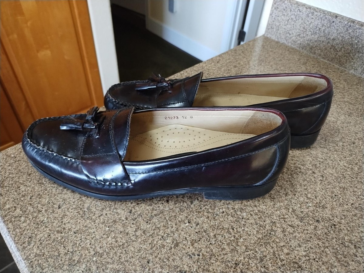 Kirkland Signature Dress Tassel Loafers Shoes Mens 10d Black 21273
