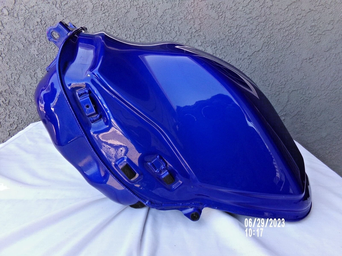 YAMAHA R1 GAS FUEL TANK BLUE 2016 ALUMINUM OEM NICE eBay