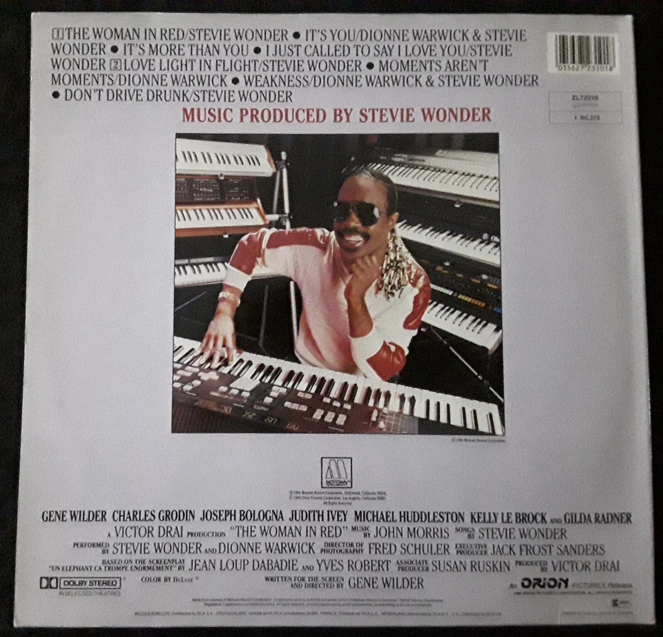 Stevie Wonder – La Fille En Rouge (Bande Originale Du Film) - LP - 33T - Fra 84 - Photo 3/3