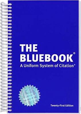 Bluebook: A Uniform System of Citation, 21st Ed (2020) - Spiral-bound - GOOD