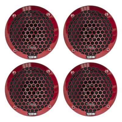 4) DS18 PRO-ZT6 6.5'' 2 Way Midrange Loud Speaker 1800 W 4 ohm with Super Tweeter
