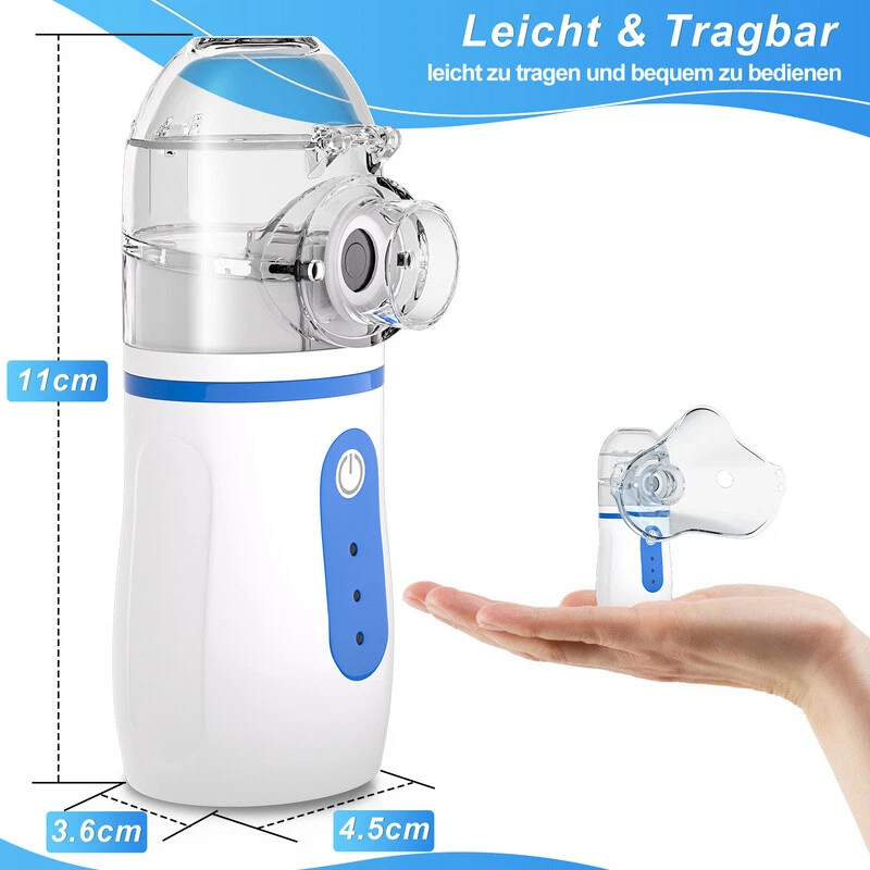Inhalator Asthma Vernebler Vernebler Inhaliergerät Mini für Erwachsene Kinder - Bild 2 von 4