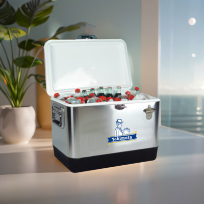 Yakimoto 54qt stainless steel Leak-Proof Cooler Box,passive refrigerator Ice