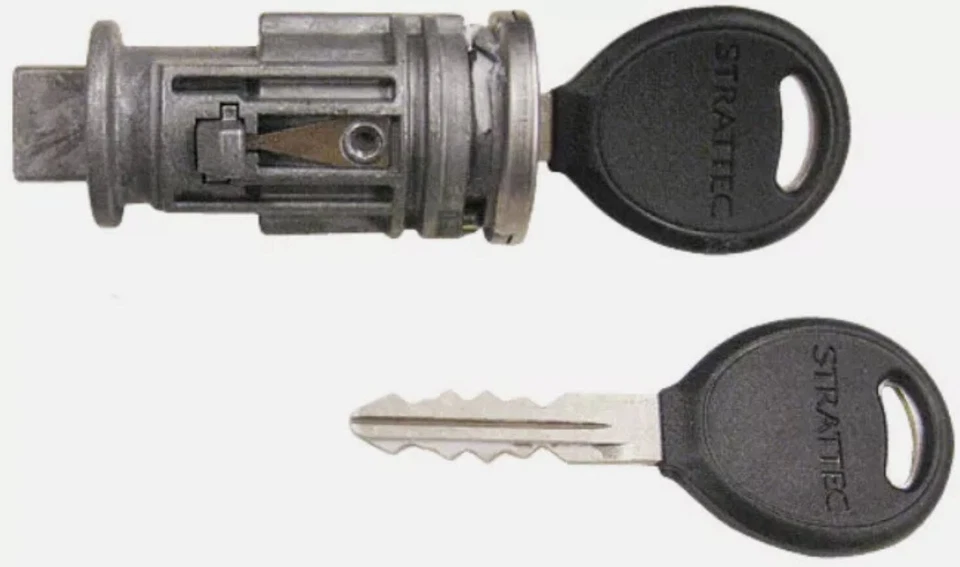 Juego de 2 llaves regulares para cilindro de bloqueo de llave de encendido y cerradura de puerta Chrysler Dodge Foto 2 de 4